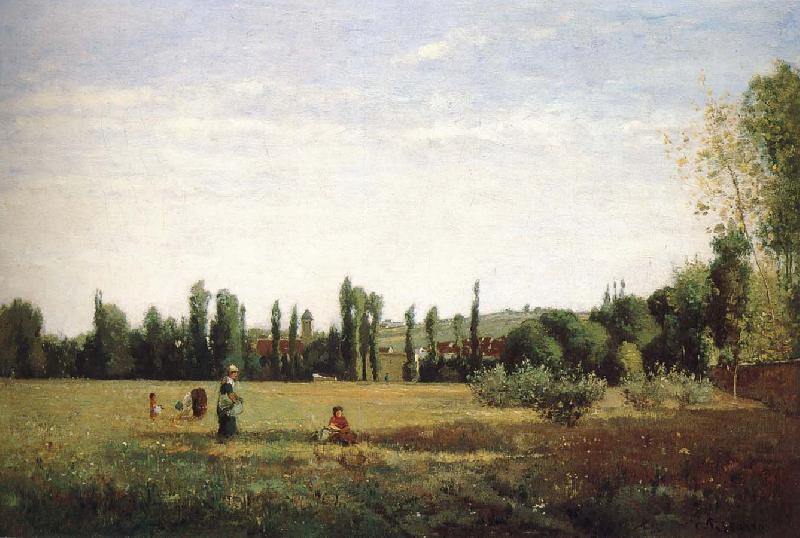 Camille Pissarro Outlook fields oil painting image